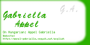 gabriella appel business card